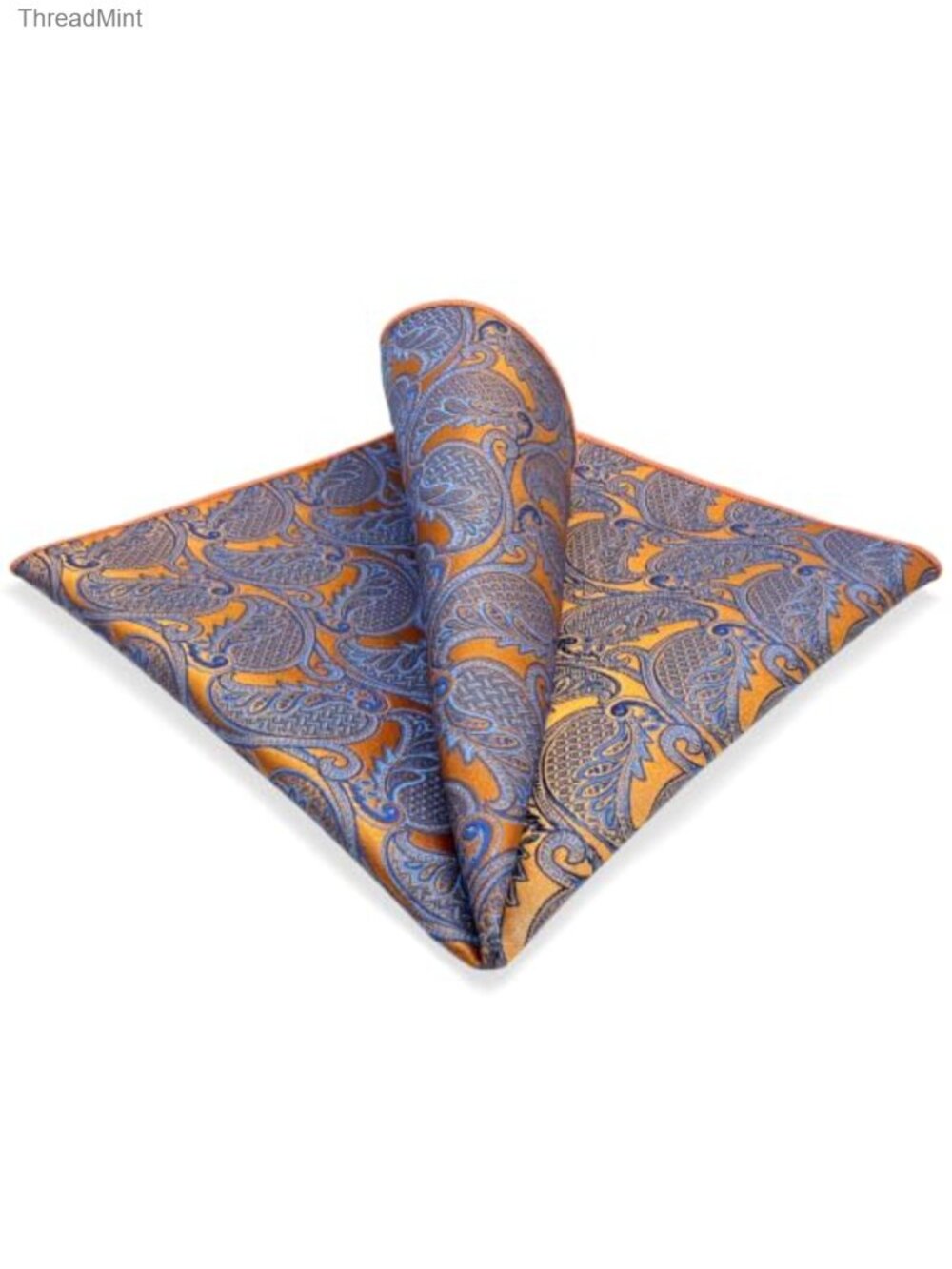 Large Silk Pocket Square Paisley Business Wedding Accessory